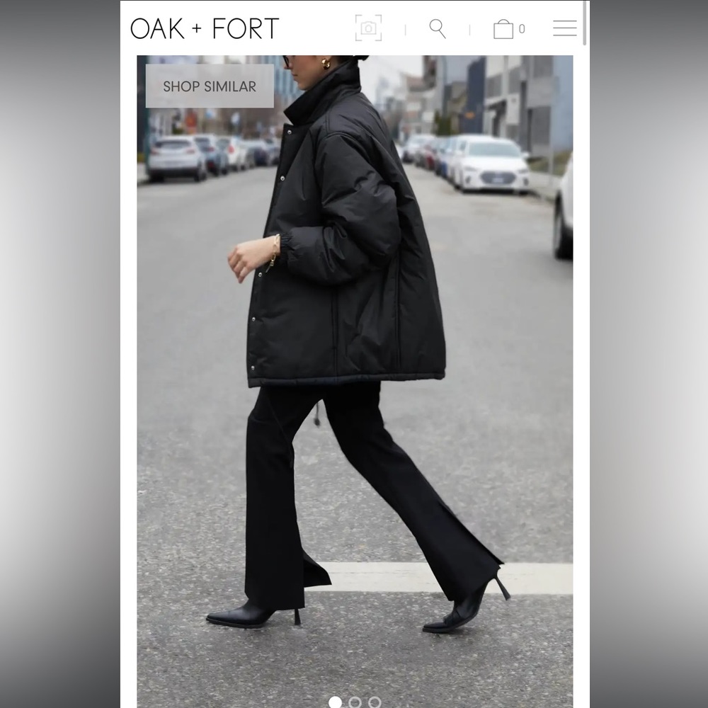 Oak + Fort Padded Coach Jacket